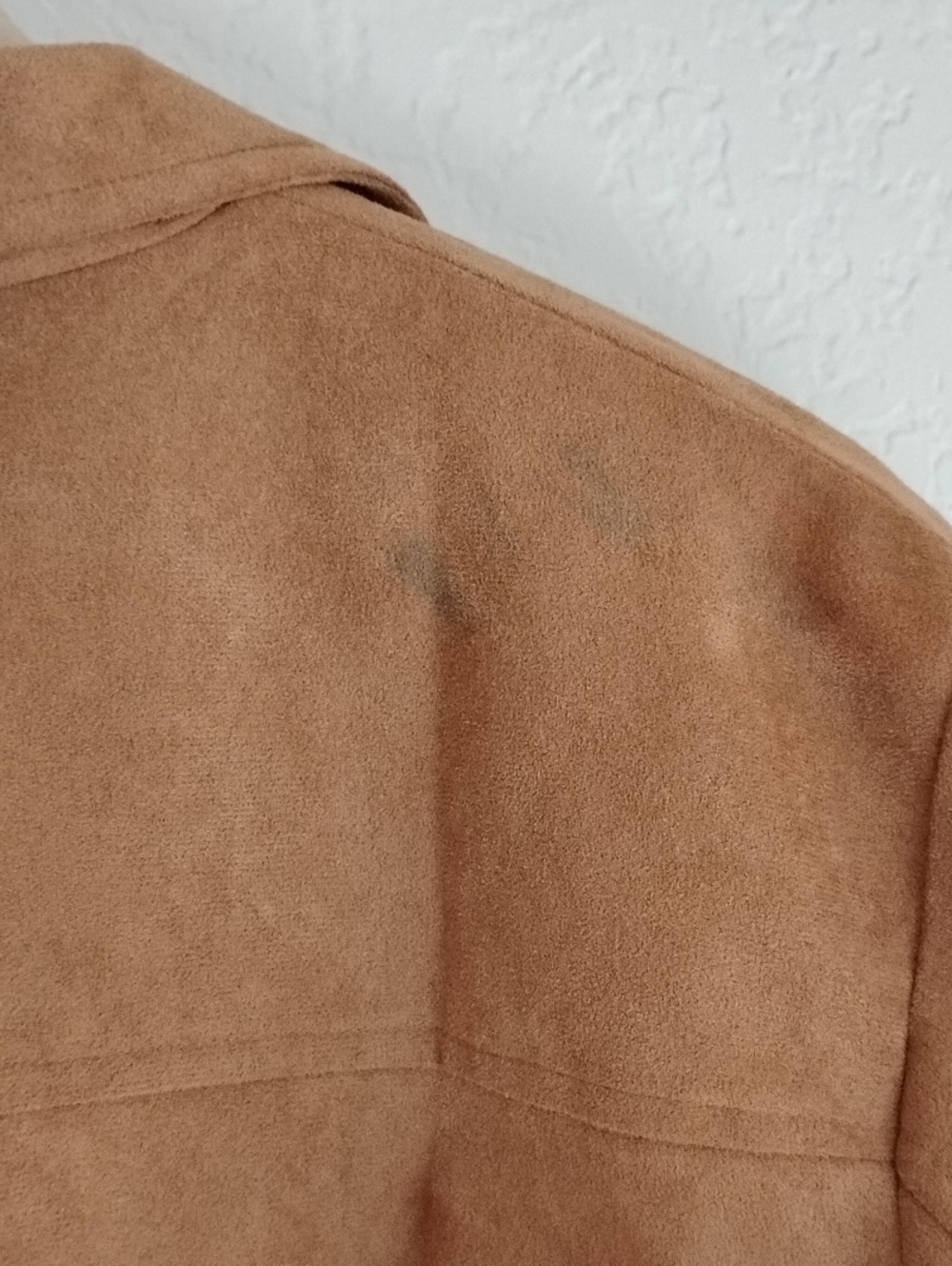 Classic Men's Zip Front Jacket in Camel - Picture 10 of 10
